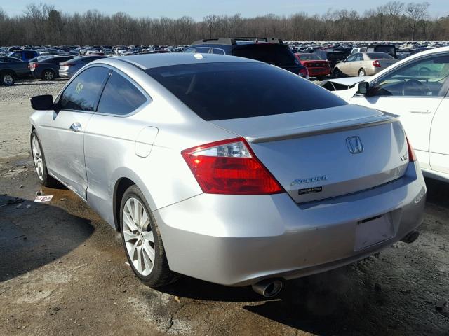 1HGCS22828A011126 - 2008 HONDA ACCORD EXL SILVER photo 3