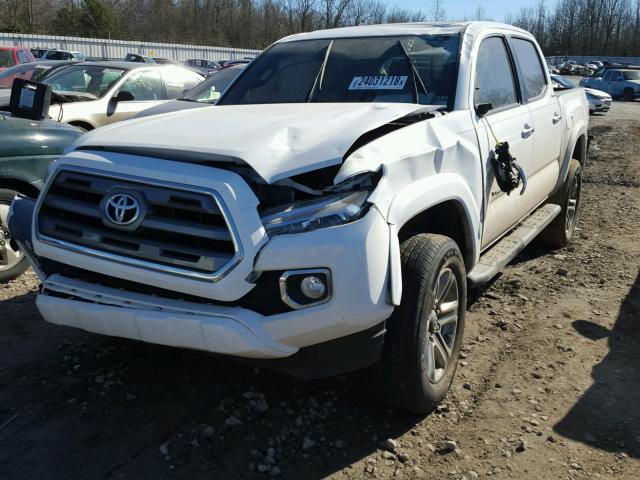 3TMGZ5AN5GM026550 - 2016 TOYOTA TACOMA DOU WHITE photo 2