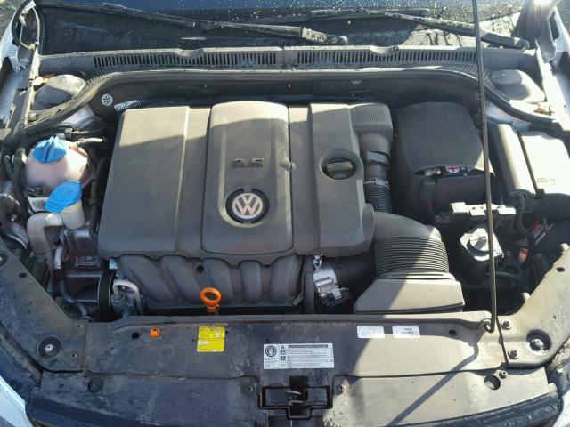 3VWDZ7AJ3BM331448 - 2011 VOLKSWAGEN JETTA SE SILVER photo 7