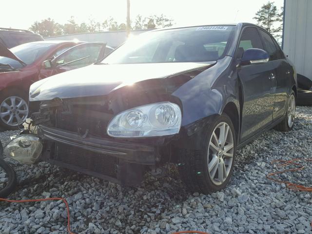 3VWJX7AJ6AM023665 - 2010 VOLKSWAGEN JETTA S BLUE photo 2