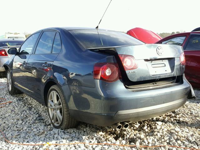 3VWJX7AJ6AM023665 - 2010 VOLKSWAGEN JETTA S BLUE photo 3