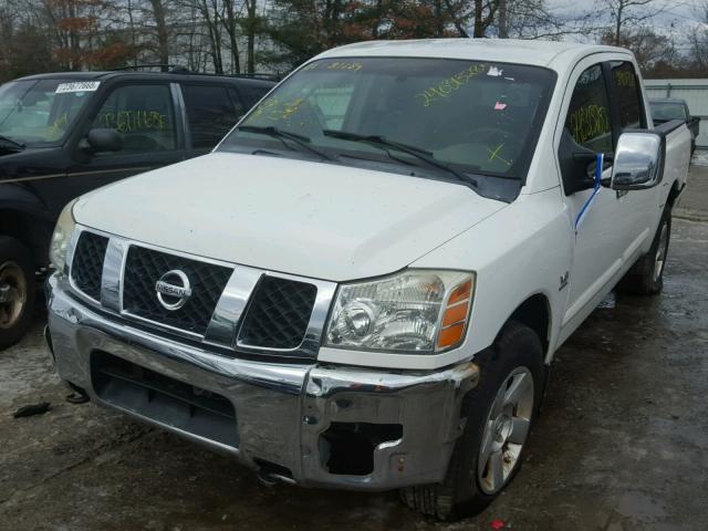 1N6AA07BX4N573597 - 2004 NISSAN TITAN XE WHITE photo 2