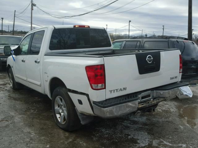 1N6AA07BX4N573597 - 2004 NISSAN TITAN XE WHITE photo 3