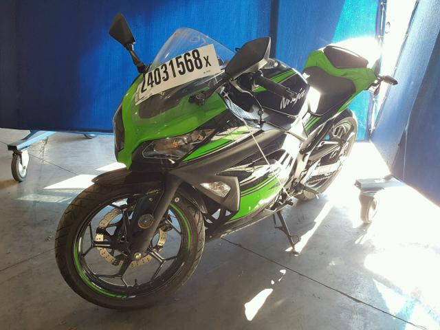 JKAEX8B14GDA31161 - 2016 KAWASAKI EX300 B GREEN photo 2