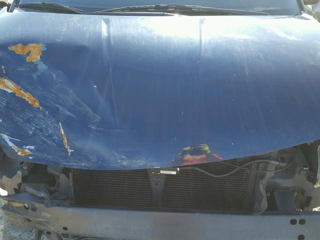 5N1BV28U15N130548 - 2005 NISSAN QUEST S BLUE photo 7