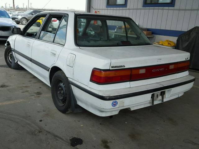 1HGED3658LA011486 - 1990 HONDA CIVIC LX WHITE photo 3