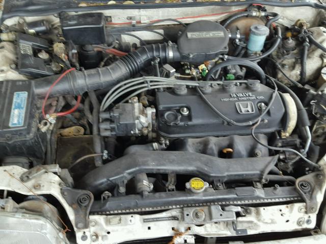 1HGED3658LA011486 - 1990 HONDA CIVIC LX WHITE photo 7