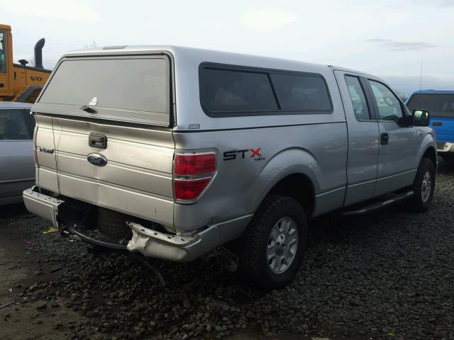 1FTRX14W79FA89650 - 2009 FORD F150 SUPER SILVER photo 4