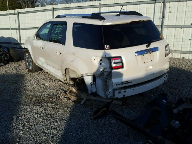 1GKKVTKD2FJ261195 - 2015 GMC ACADIA DEN WHITE photo 3