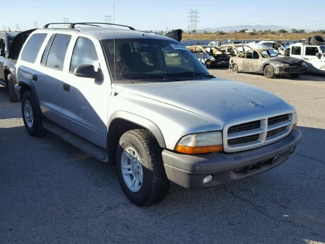 1D4HR38N73F584833 - 2003 DODGE DURANGO SP SILVER photo 1