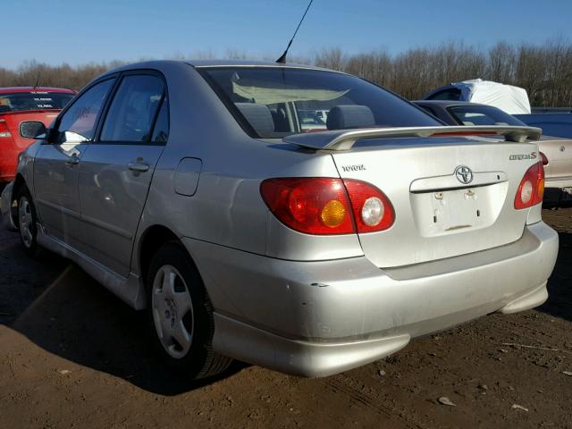 1NXBR32E63Z171854 - 2003 TOYOTA COROLLA CE SILVER photo 3