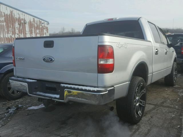 1FTPW145X5KD33407 - 2005 FORD F150 SUPER SILVER photo 4