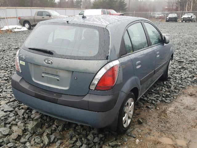 KNADE163466137424 - 2006 KIA RIO 5 GRAY photo 4