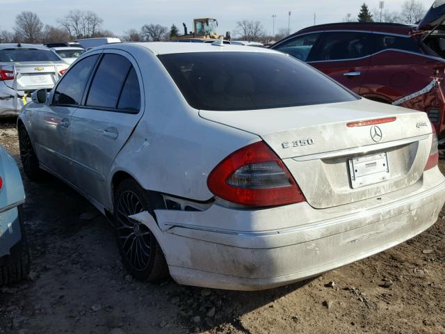 WDBUF87X58B355486 - 2008 MERCEDES-BENZ E 350 4MAT WHITE photo 3