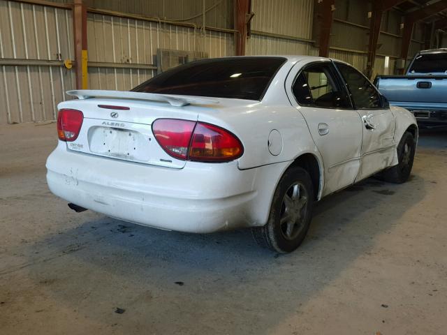 1G3NL52T3YC330288 - 2000 OLDSMOBILE ALERO GL WHITE photo 4