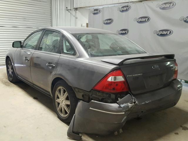 1FAFP25136G164769 - 2006 FORD FIVE HUNDR GRAY photo 3