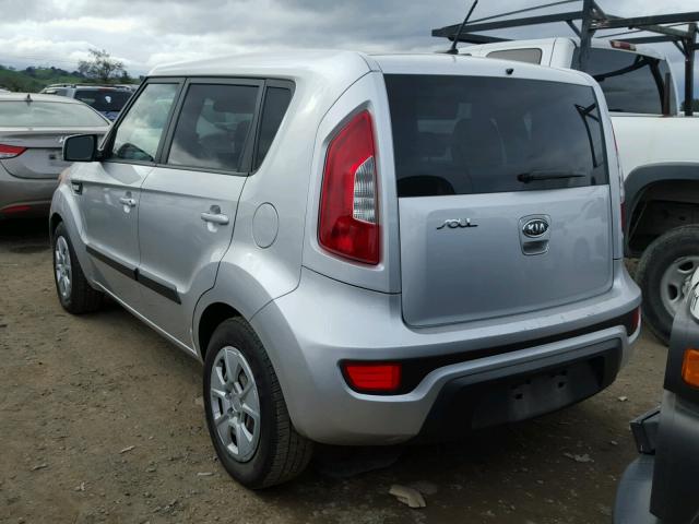 KNDJT2A53C7400874 - 2012 KIA SOUL SILVER photo 3