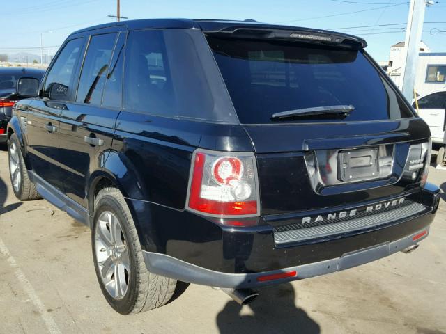 SALSH2E42AA233410 - 2010 LAND ROVER RANGE ROVE BLACK photo 3