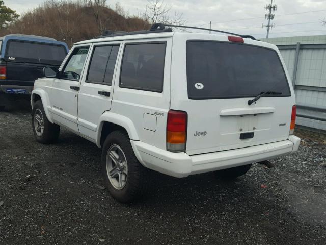 1J4FF58S7YL225600 - 2000 JEEP CHEROKEE C WHITE photo 3