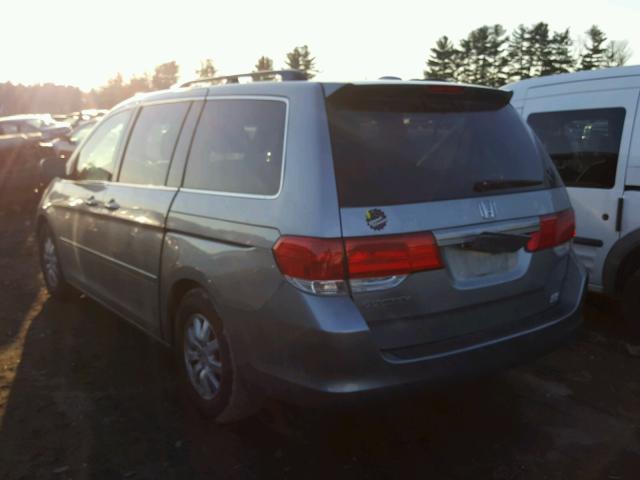 5FNRL38768B097848 - 2008 HONDA ODYSSEY EX SILVER photo 3