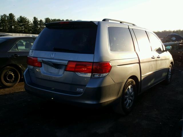 5FNRL38768B097848 - 2008 HONDA ODYSSEY EX SILVER photo 4