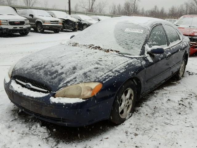 1FAFP53U11A176915 - 2001 FORD TAURUS SE BLUE photo 2