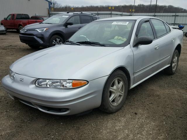 1G3NL52F34C139796 - 2004 OLDSMOBILE ALERO GL SILVER photo 2