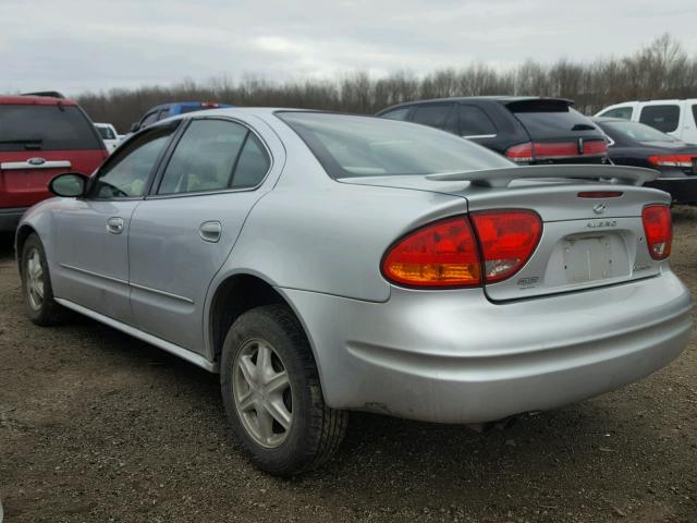 1G3NL52F34C139796 - 2004 OLDSMOBILE ALERO GL SILVER photo 3