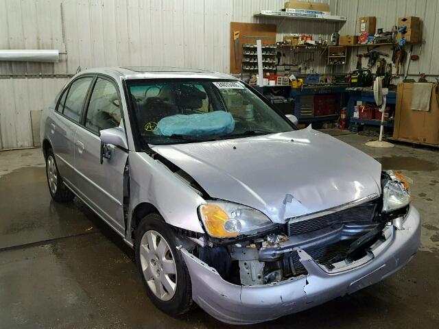 1HGES25732L046166 - 2002 HONDA CIVIC EX ვერცხლისფერი ფოტო 1