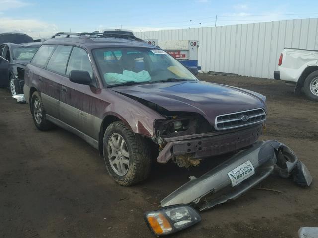 4S3BH6650Y7623256 - 2000 SUBARU LEGACY OUT BURGUNDY photo 1