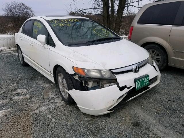 1HGFA16816L108534 - 2006 HONDA CIVIC EX WHITE photo 1