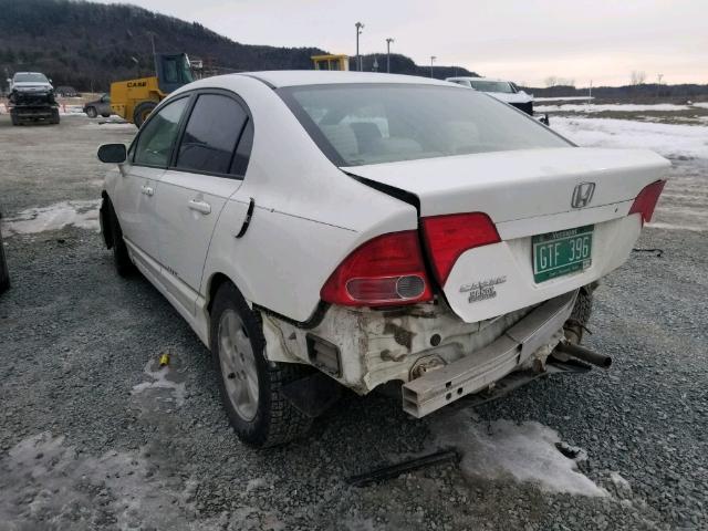 1HGFA16816L108534 - 2006 HONDA CIVIC EX WHITE photo 3