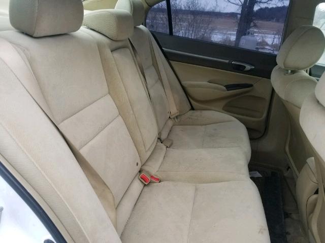 1HGFA16816L108534 - 2006 HONDA CIVIC EX თეთრი ფოტო 6