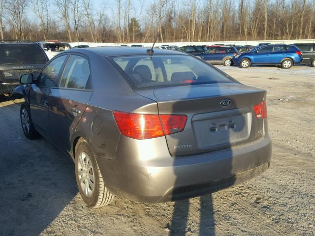 KNAFU4A22C5466863 - 2012 KIA FORTE EX GRAY photo 3