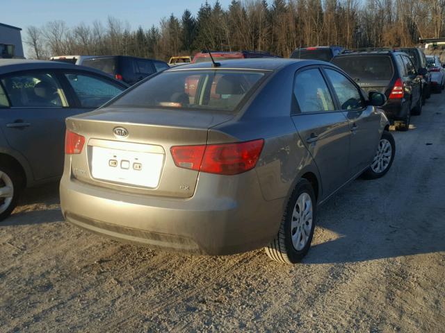 KNAFU4A22C5466863 - 2012 KIA FORTE EX GRAY photo 4