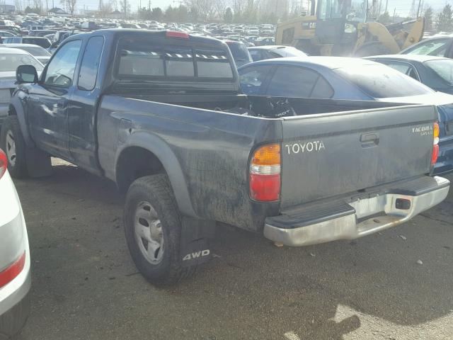 5TEWN72N01Z840889 - 2001 TOYOTA TACOMA XTR BLACK photo 3