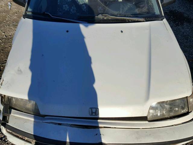 1HGED3658ML017844 - 1991 HONDA CIVIC LX WHITE photo 7