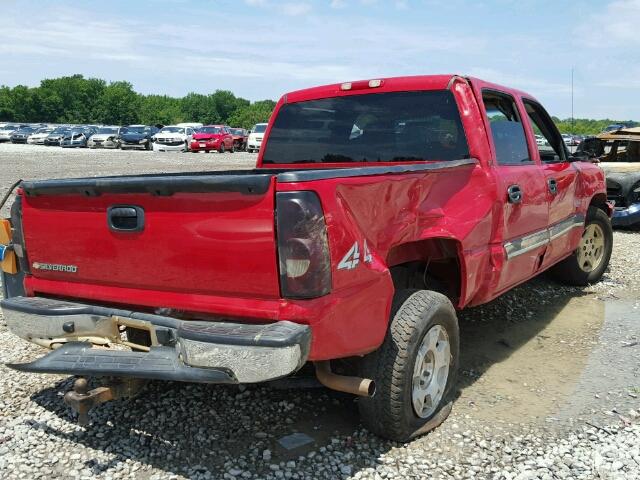 2GCEK13Z361337100 - 2006 CHEVROLET SILVERADO RED photo 4