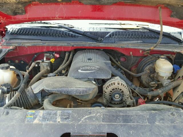 2GCEK13Z361337100 - 2006 CHEVROLET SILVERADO RED photo 7