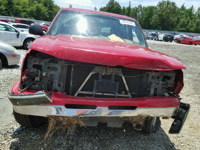 2GCEK13Z361337100 - 2006 CHEVROLET SILVERADO RED photo 9