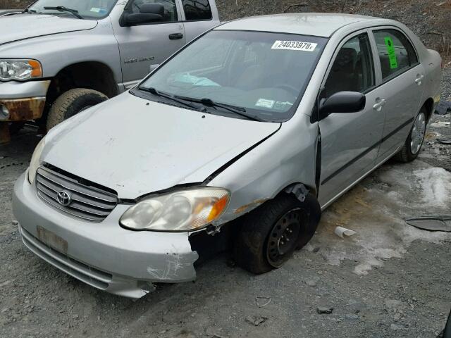 2T1BR32E04C235132 - 2004 TOYOTA COROLLA CE SILVER photo 2