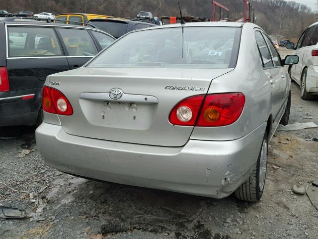 2T1BR32E04C235132 - 2004 TOYOTA COROLLA CE SILVER photo 4