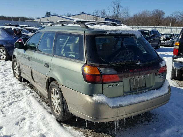 4S3BH675546620951 - 2004 SUBARU LEGACY OUT GREEN photo 3