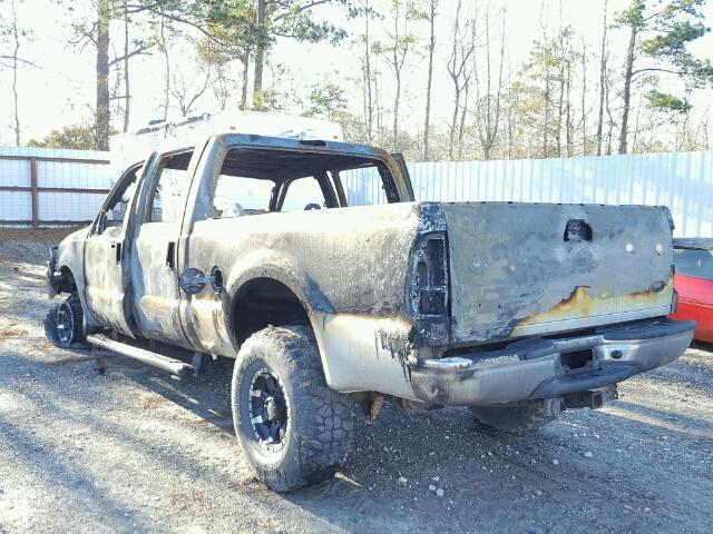 1FTNW21P64ED75184 - 2004 FORD F250 SUPER BURN photo 3