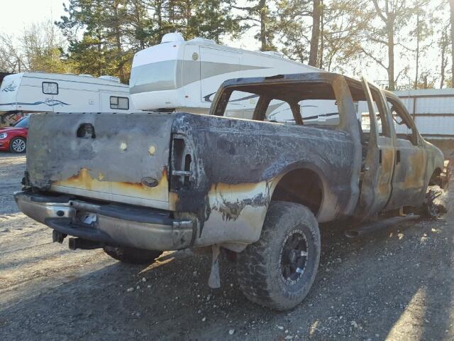 1FTNW21P64ED75184 - 2004 FORD F250 SUPER BURN photo 4