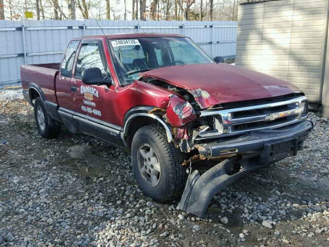 1GCDT19W1T8126704 - 1996 CHEVROLET S TRUCK S1 RED photo 1