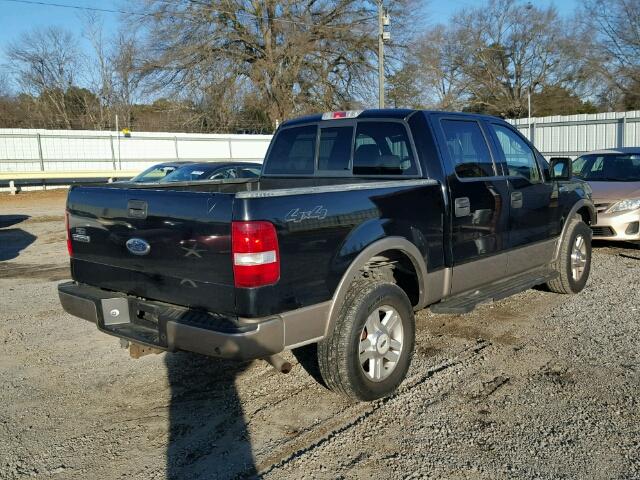 1FTPW14584KC68796 - 2004 FORD F150 SUPER BLACK photo 4