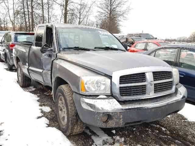 1D7HW42N35S236340 - 2005 DODGE DAKOTA SLT GRAY photo 1