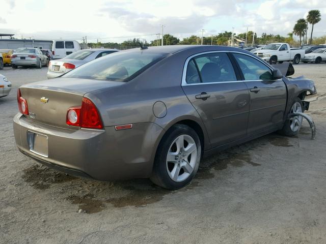 1G1ZB5EB9AF218390 - 2010 CHEVROLET MALIBU LS BROWN photo 4