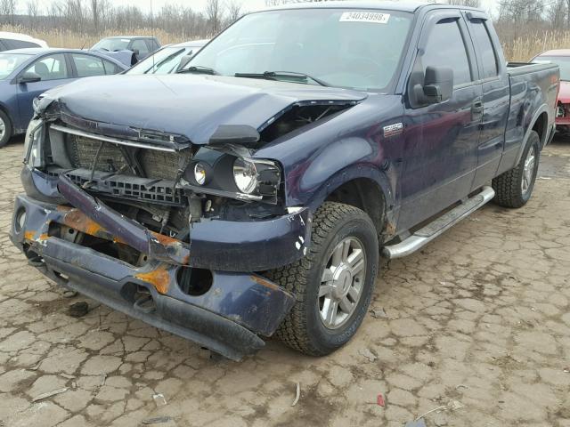 1FTPX14506KB12235 - 2006 FORD F150 BLUE photo 2